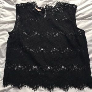 Black lace top